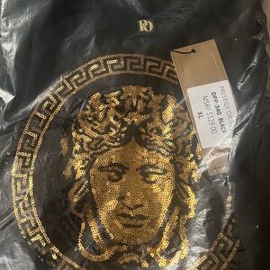 Prestige Original Black Sequin Medusa T-Shirt XL